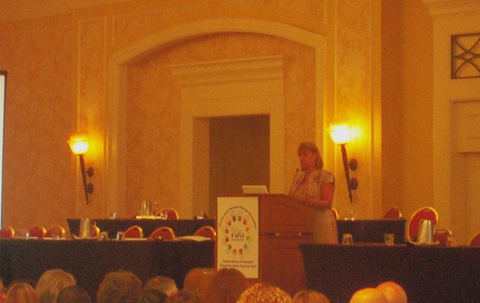 J. DeLany delivers her speech