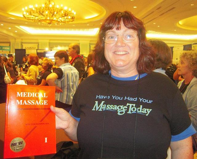 Mrs M. Rich, LMT, winner of Medical Massage Volume I textbook